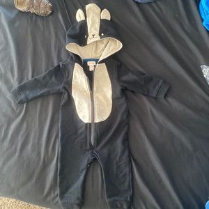 Skunk footless body suit